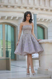 Fashion A-Line Sleeveless Backless Short Homecoming Dress With Sequins